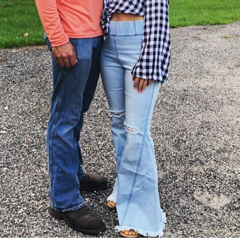 Light bell bottoms
